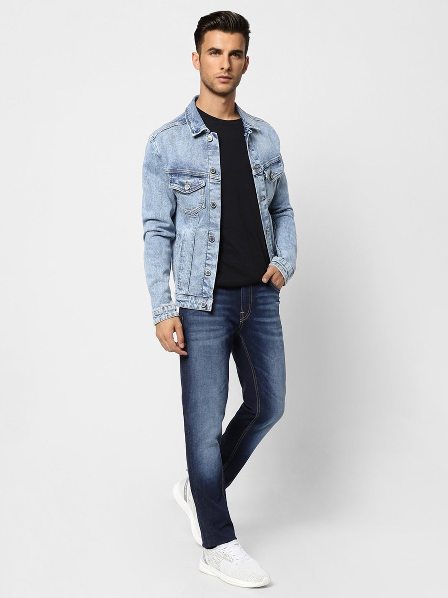 Jack & Jones Dark Blue Skinny Fit Low Rise Jeans