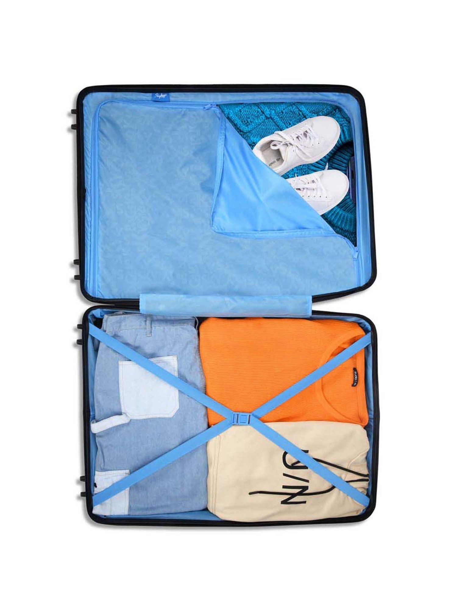 Skybags Paratrip Maroon Textured Hard Large Trolley Bag - 56 cm