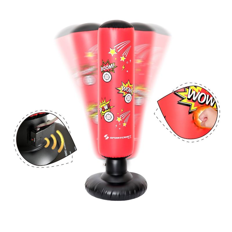 Sportcraft Electronic Inflatable Punching Tower Bag