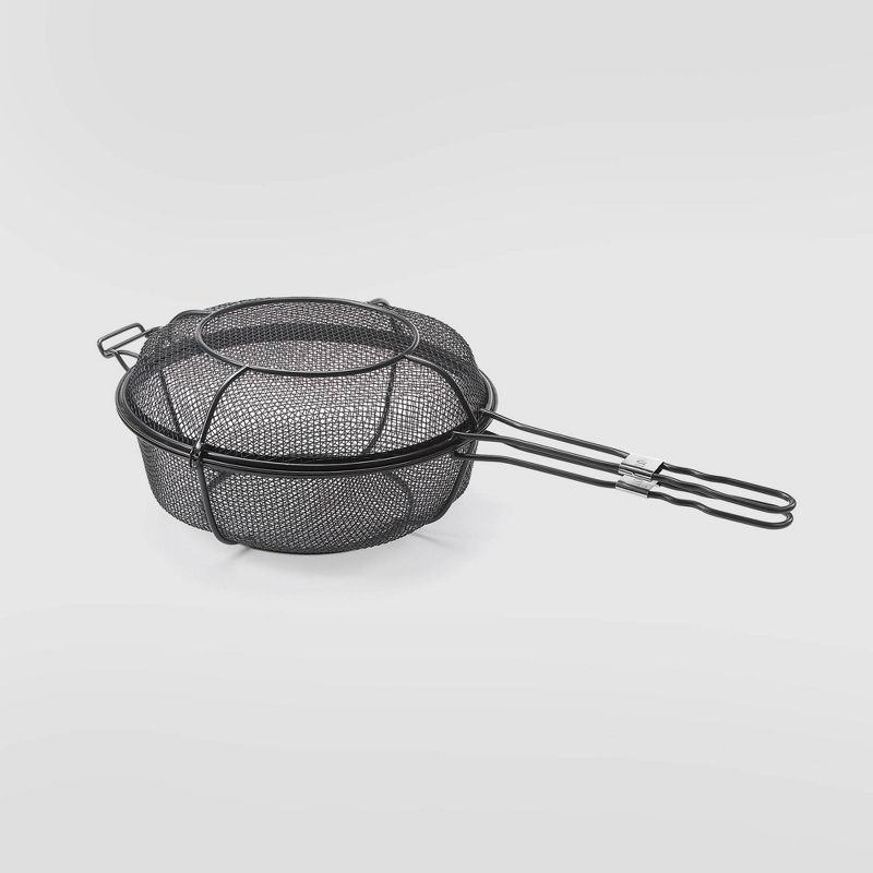 Dual Skillet Shaker Grill Basket Black - Outset