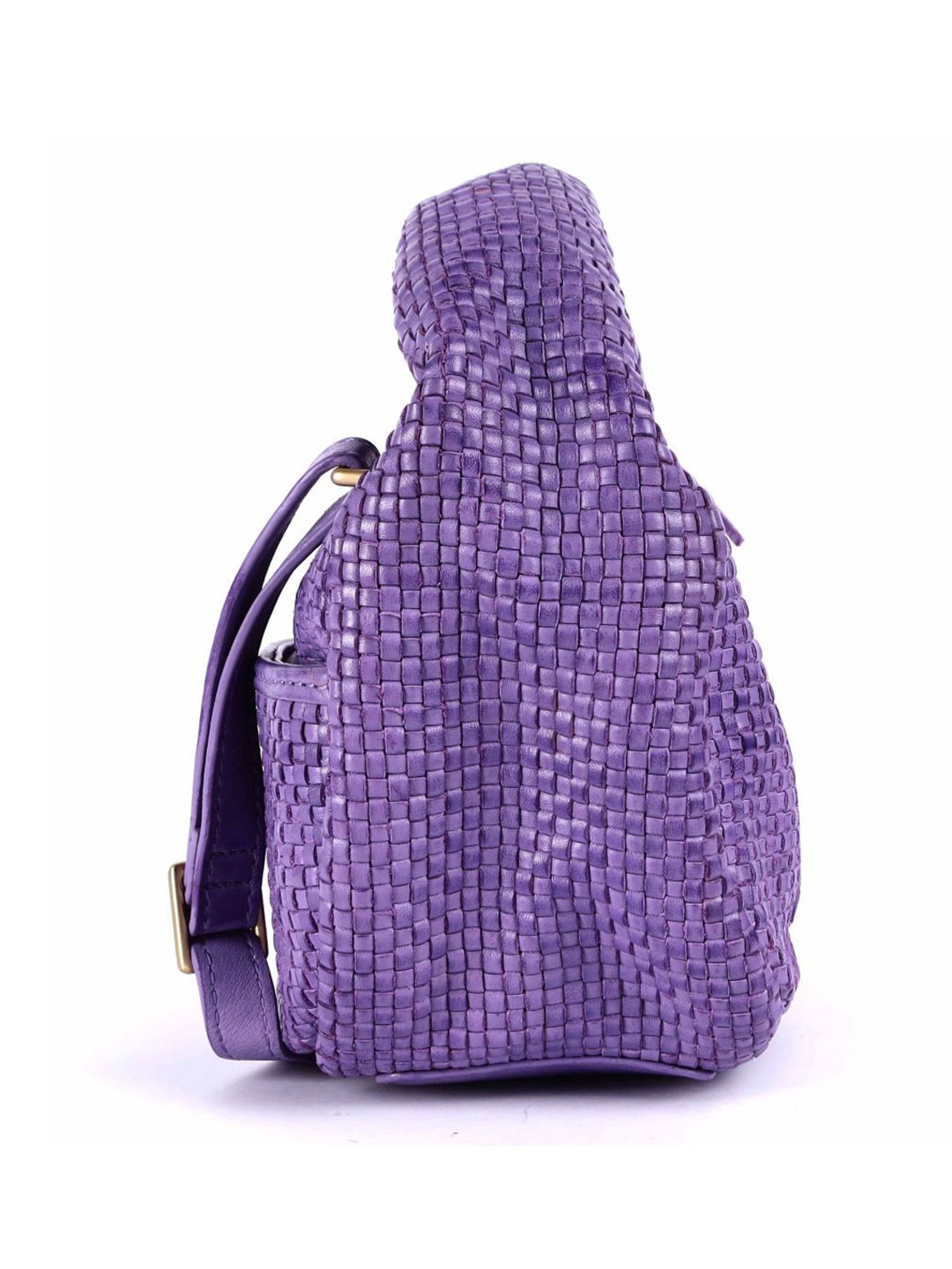 KOMPANERO Amber Lavender Leather Textured Handbag