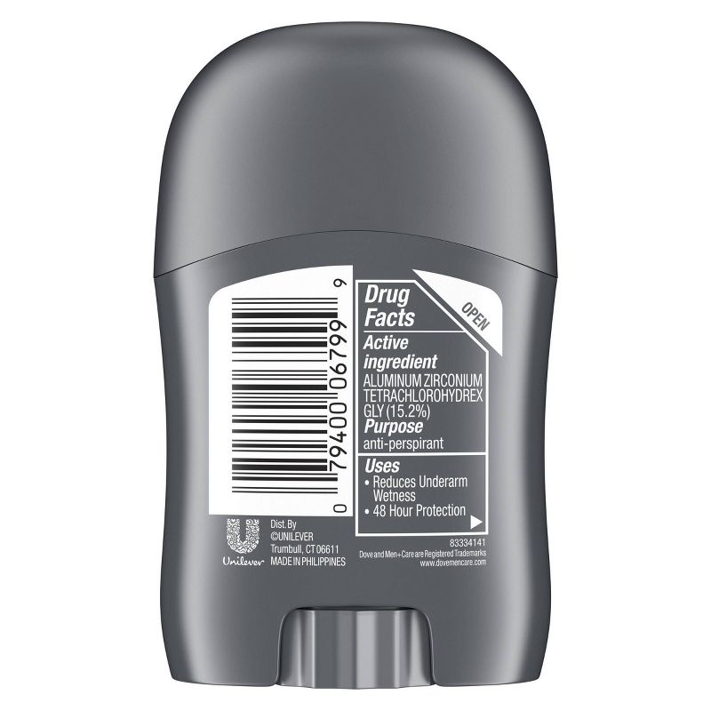 Dove Men+Care Clean Comfort 48-Hour Antiperspirant & Deodorant Stick - Trial Size - 0.5oz