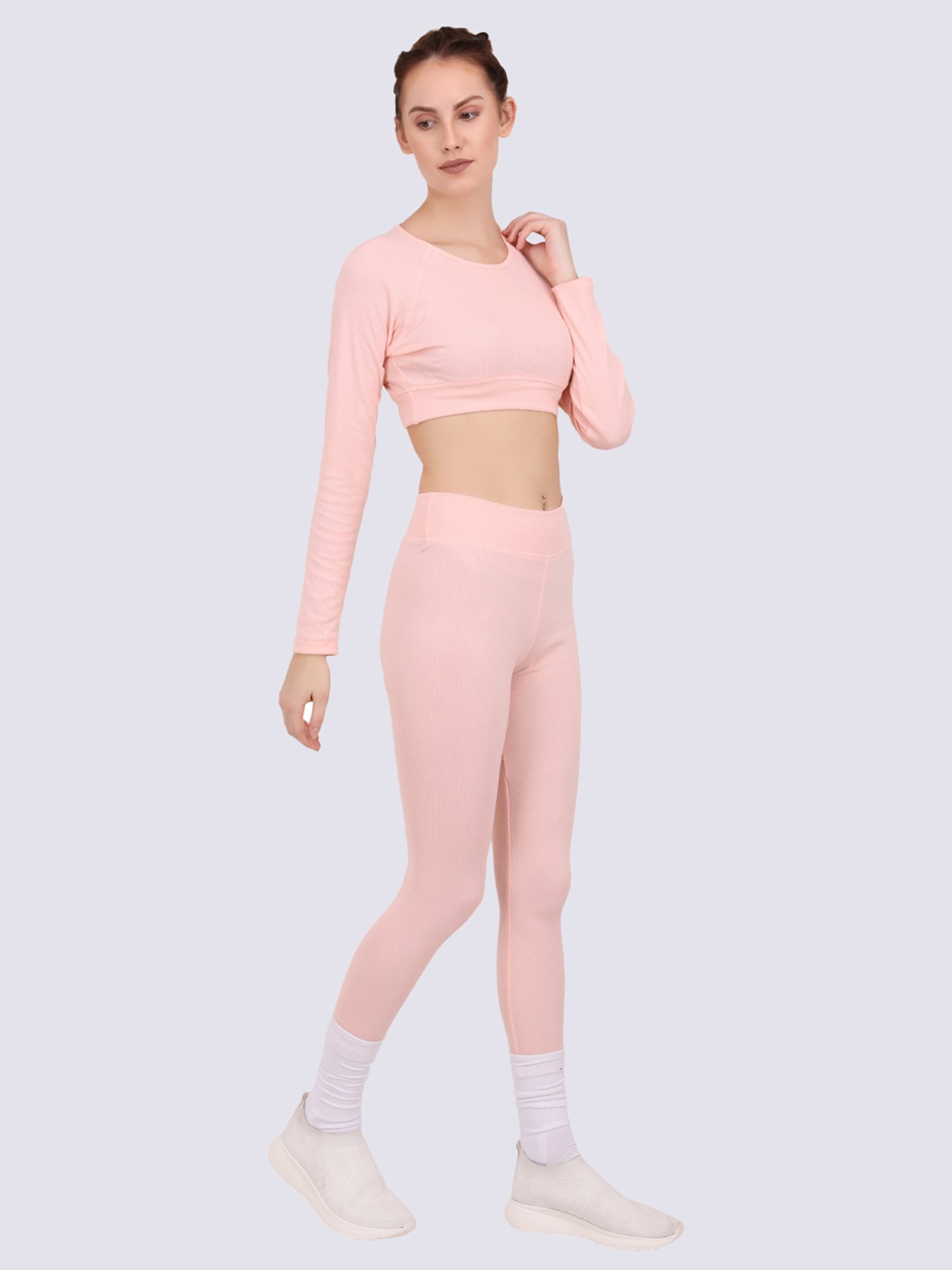 EVERDION Peach Cotton Tights