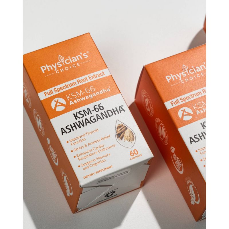 Physician's Choice Ashwagandha KSM-66 Capsules - 60ct
