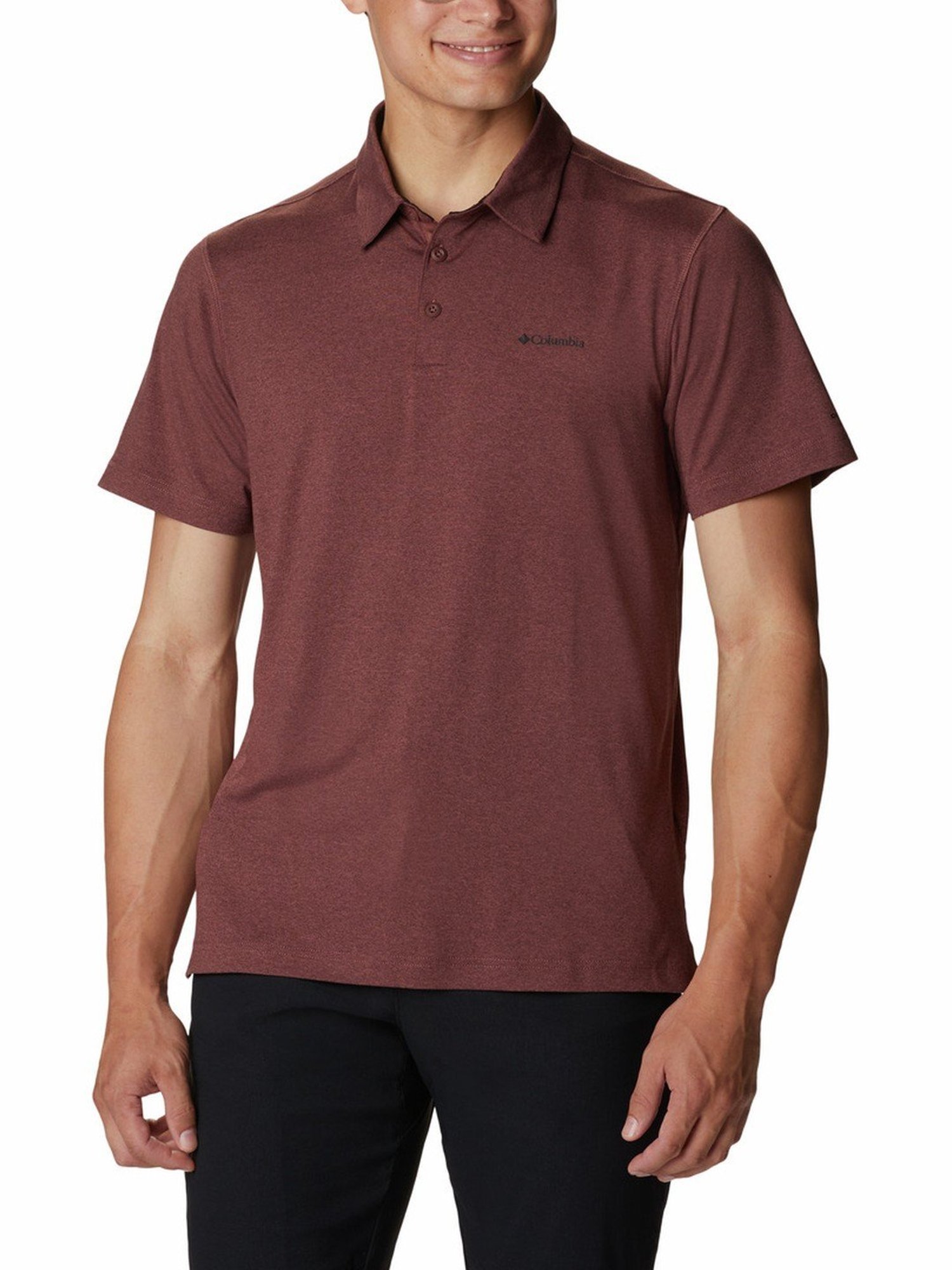 Columbia Red Regular Fit Polo T-Shirt