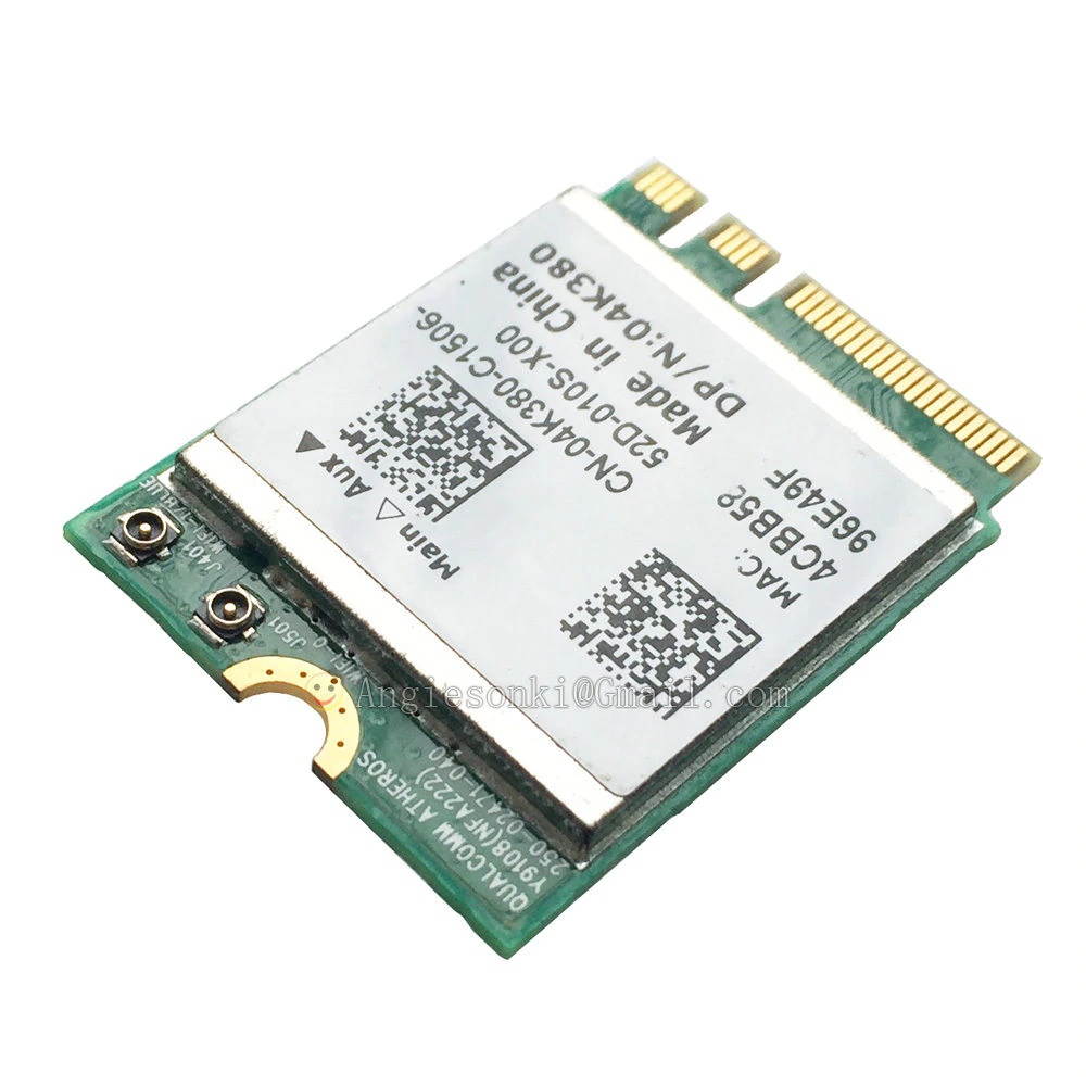 QCNFA222 AR5BWB222 802.11a/b/g/n 300Mbps 2.4/5GHz bluetooth BT4.0 WIFI WLAN Card for Atheros Dell 4K380 NGFF Toshiba Acer Sony
