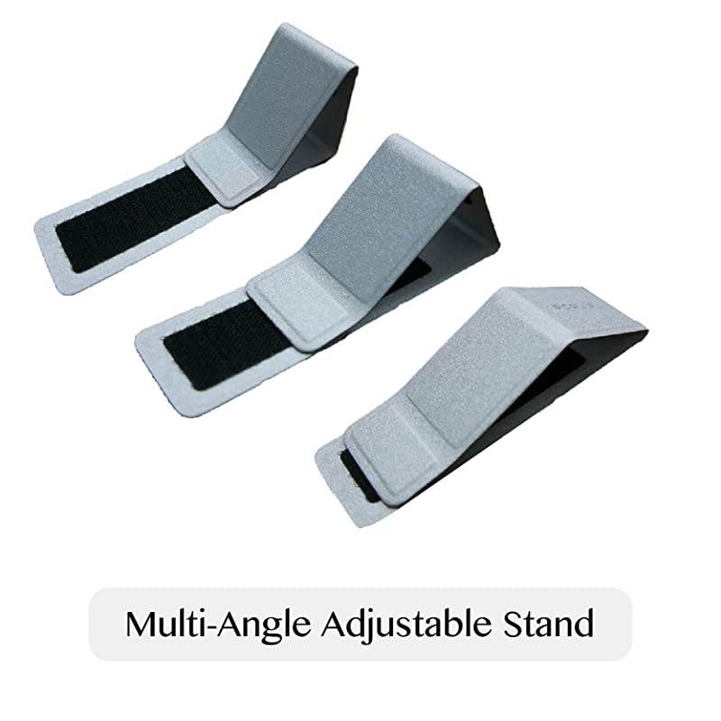 Laptop Cooler Cooling Stand  Universal MultiAngle Notebook Foldable Stand for Apple MacBook Air Pro Asus Acer Lenovo Dell HP Chromebook Ultrabook with Bonus Web Cam Stickers Silver