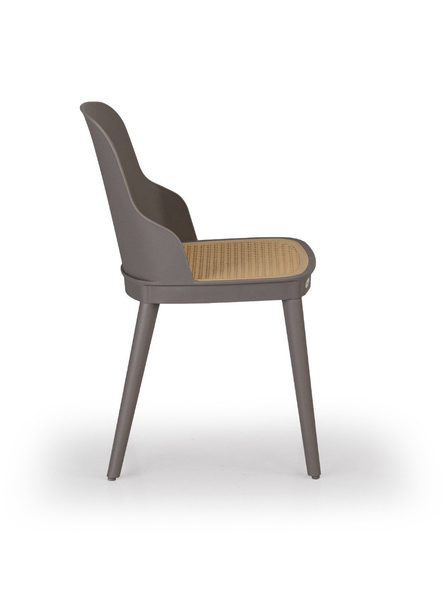 Durian Grady Warm Grey Plastic Dining Chair