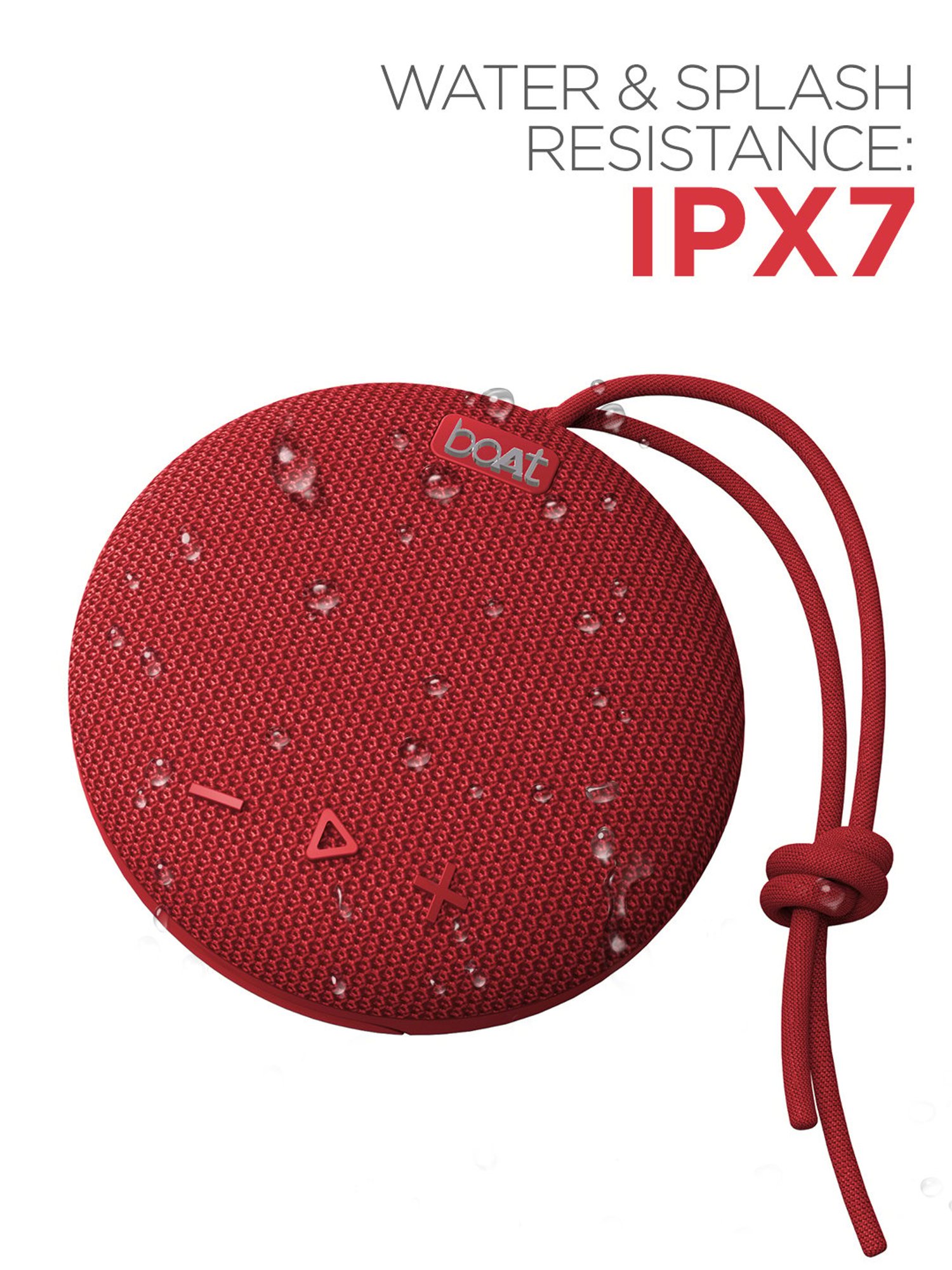 boAt Stone 190 5W Portable Wireless Speaker with IPX7 Water Resistance and Bluetooth V5.0 (Red)