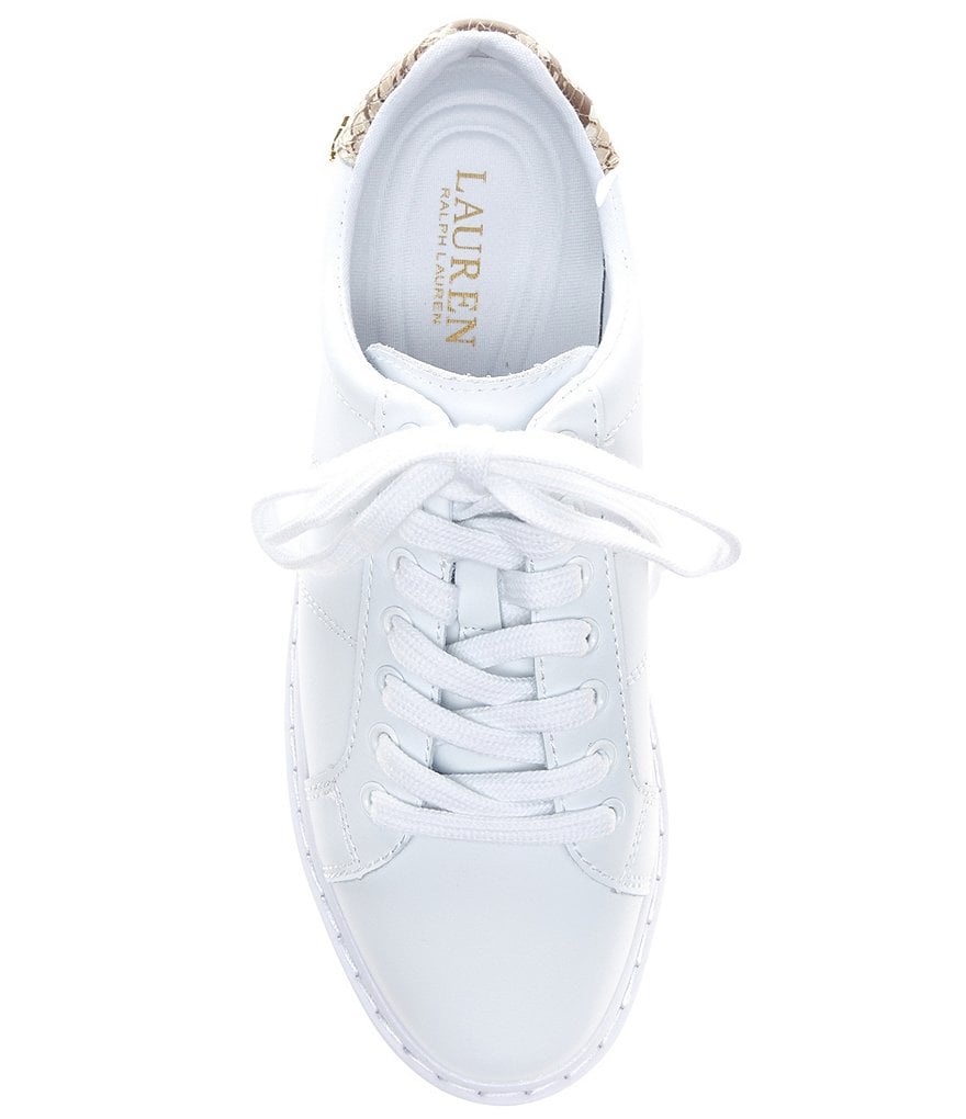 Lauren Ralph Lauren Angeline II Leather Lace-Up Sneakers