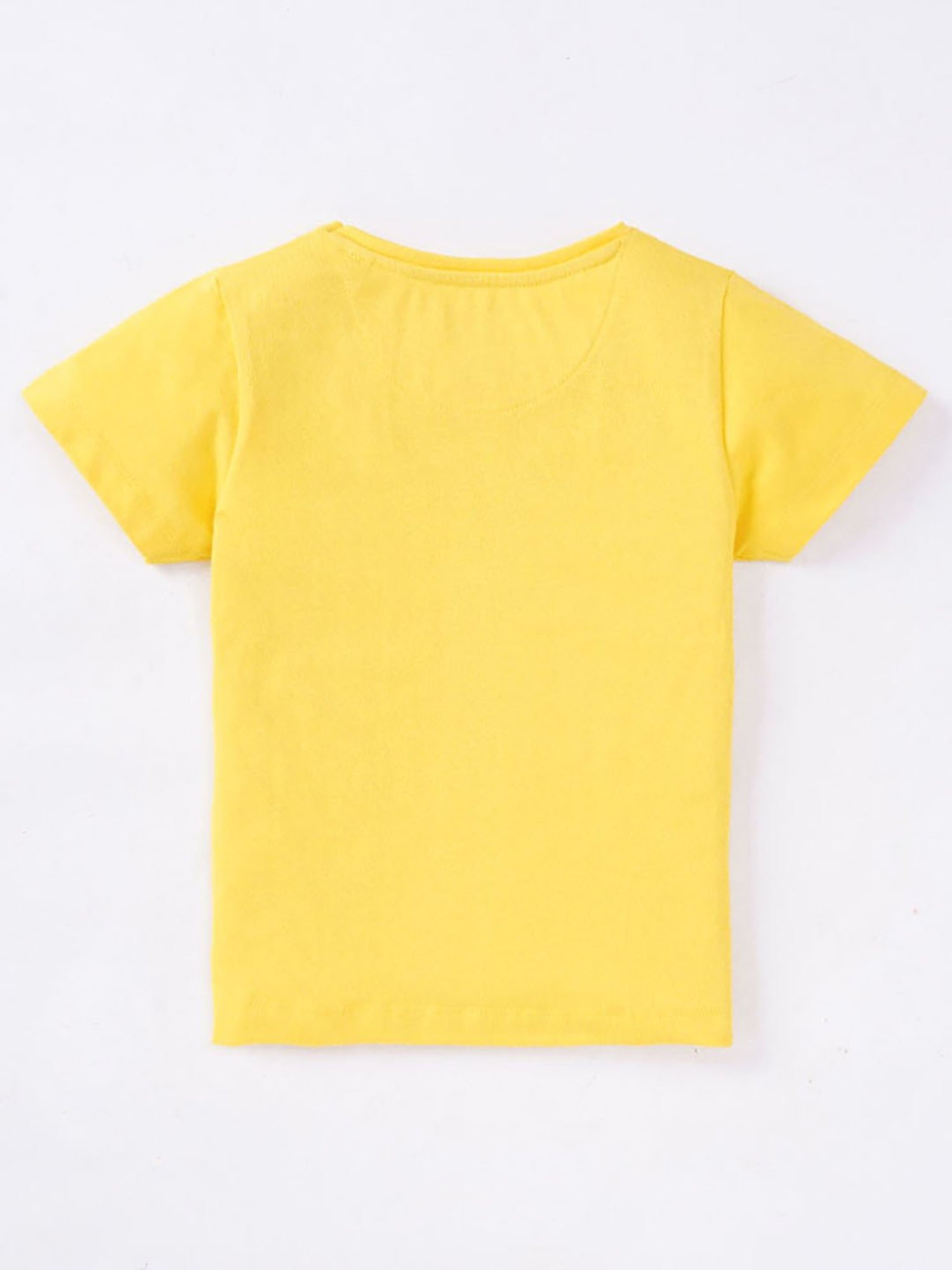 Ed-a-Mamma Kids Yellow Printed T-Shirt