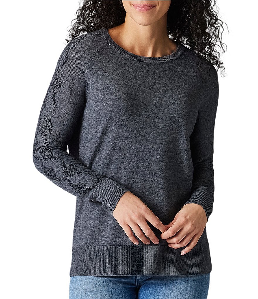 SmartWool Shadow Pine Needlepoint Crew Neck Long Sleeve Sweater