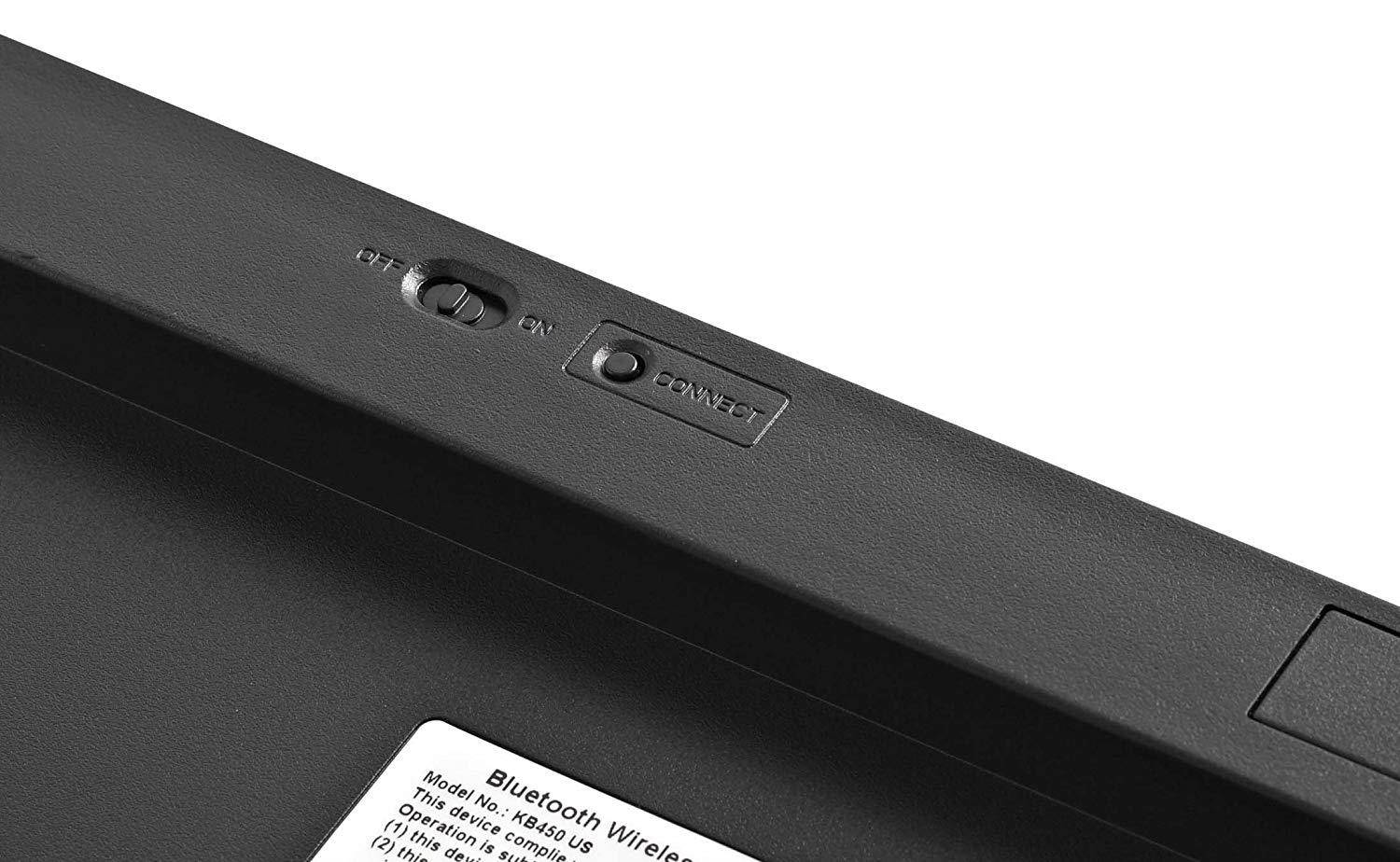 SPARIN iPad Bluetooth Wireless Keyboard for iPad Pro 9.7/ 12.9/ 10.5, New iPad 9.7, iPad Air/ Air 2, iPad Mini 4/ 3/ 2/ 1, iPhone 8/ 8 Plus/ 7 Plus/ 7/ 6s Plus /6s, etc, for Apple, Black