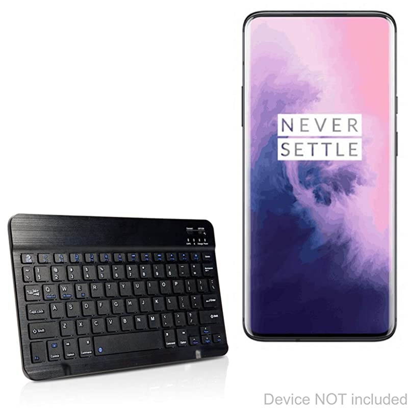 7 Pro 5G Keyboard BoxWave SlimKeys Bluetooth Keyboard Portable Keyboard with Integrated Commands for 7 Pro 5G Jet Black