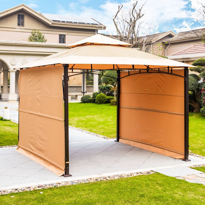 10' x 10' Patio Gazebo with Sunshades - Patio Festival