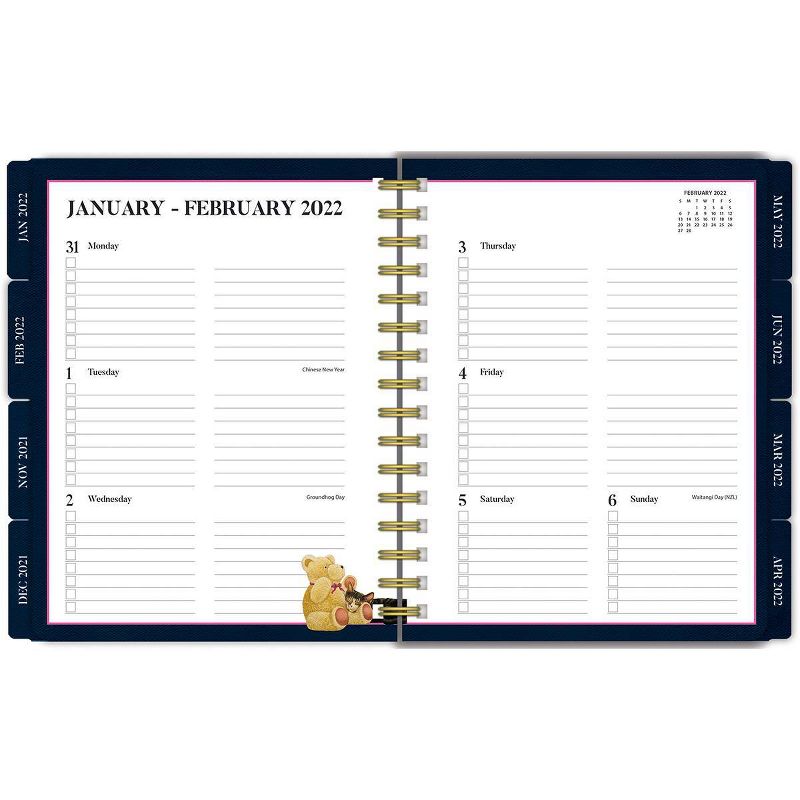 2021-22 17 Month Academic Planner 7.75" x 9.5" American Cat  - Lang