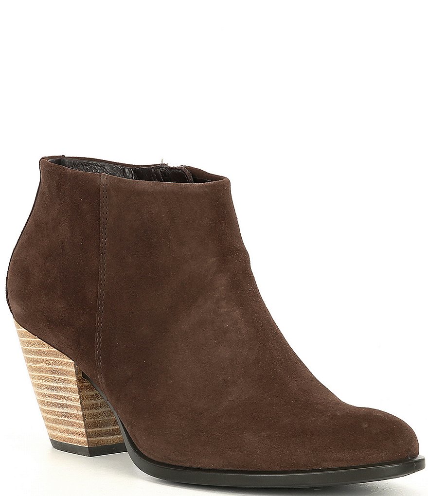 ECCO Shape 55 Western Water Repellent Suede Ankle Boots