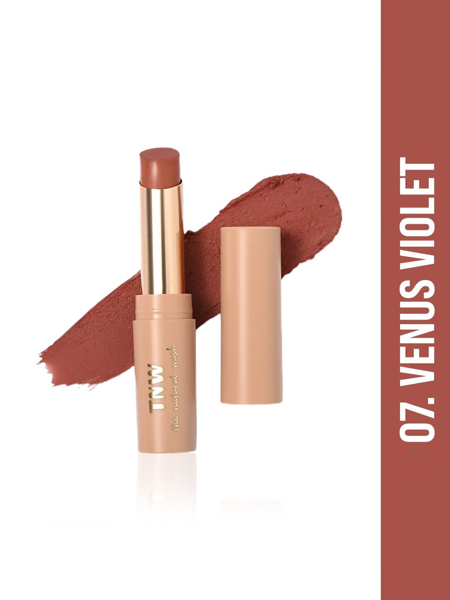 TNW-The Natural Wash Silky Matte Fusion Longstay Lip Color 07 Venus Violet - 3.5 gm