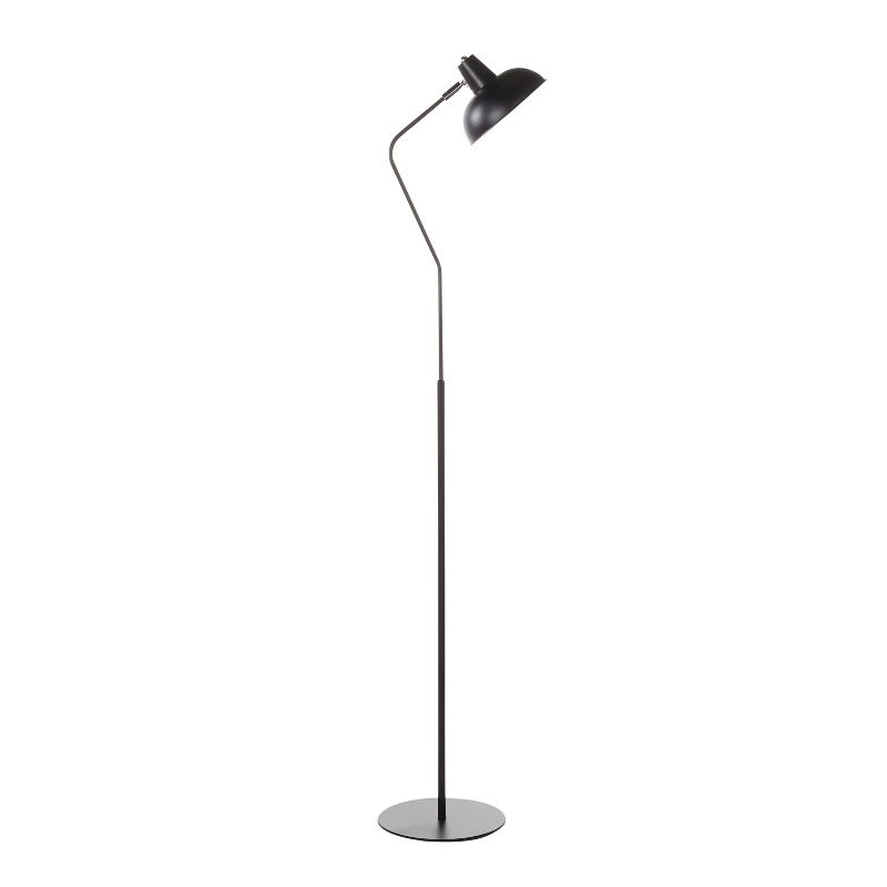 Metal Darby Contemporary Floor Lamp Gold (Includes LED Light Bulb) - LumiSource