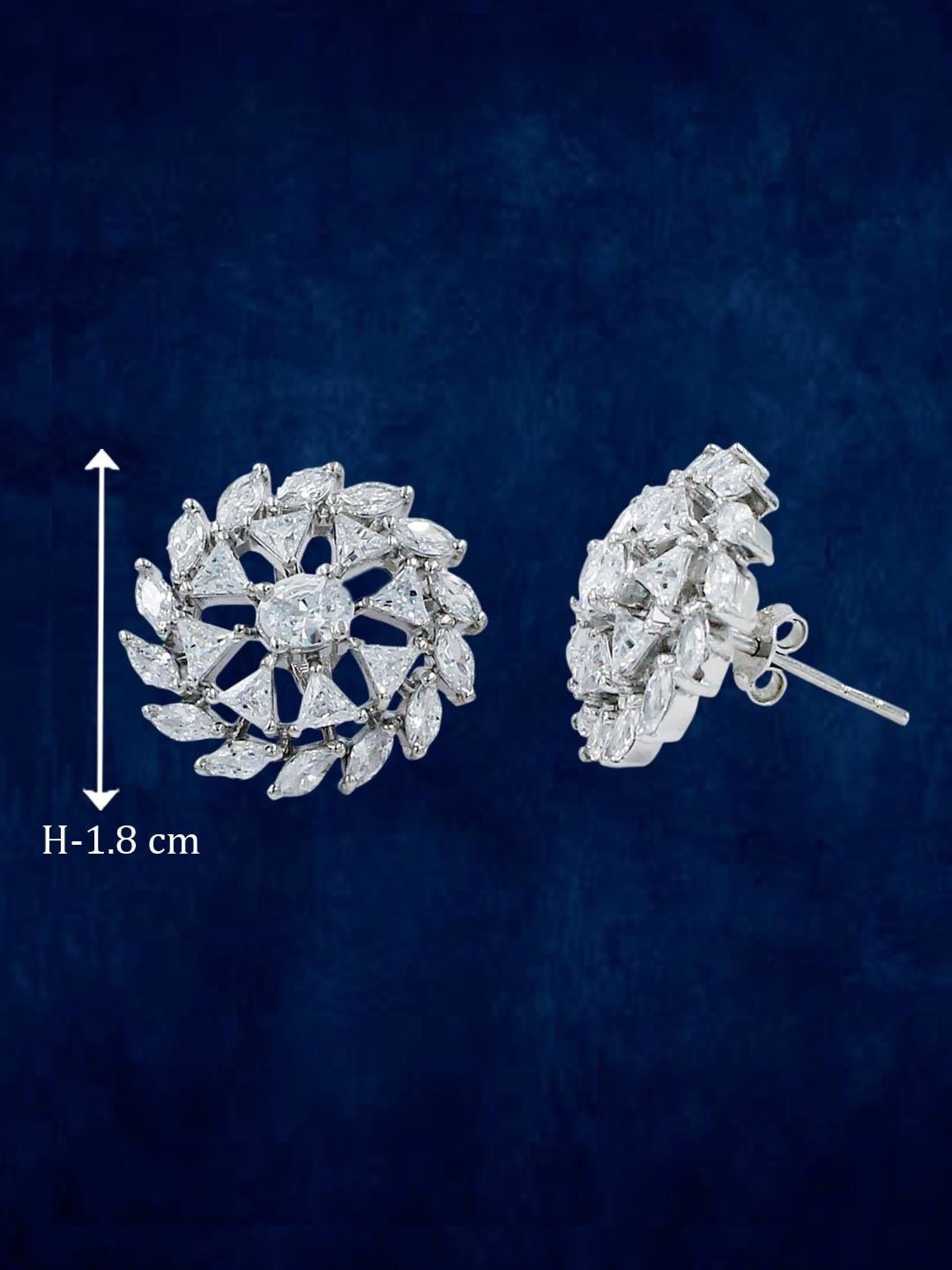 Taraash 92.5 Sterling Silver Earrings for Women