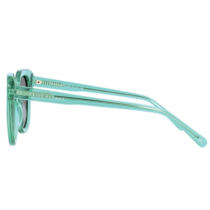 Priv'e Revaux The Autumn  Womens Round Polarized Sunglasses Mint Green 51mm