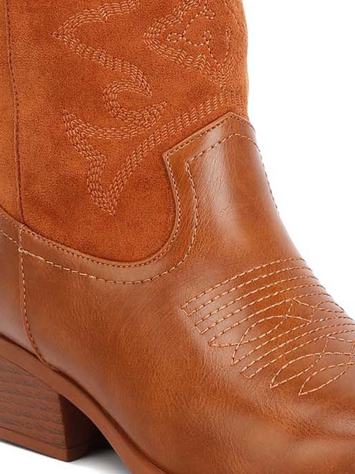 London Rag Women's Tan Cowboy Boots