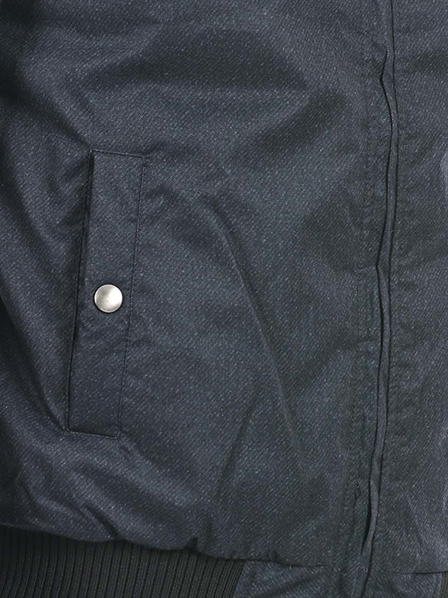 Lawman Pg3 Navy Melange & Olive Regular Fit Reversible Jacket