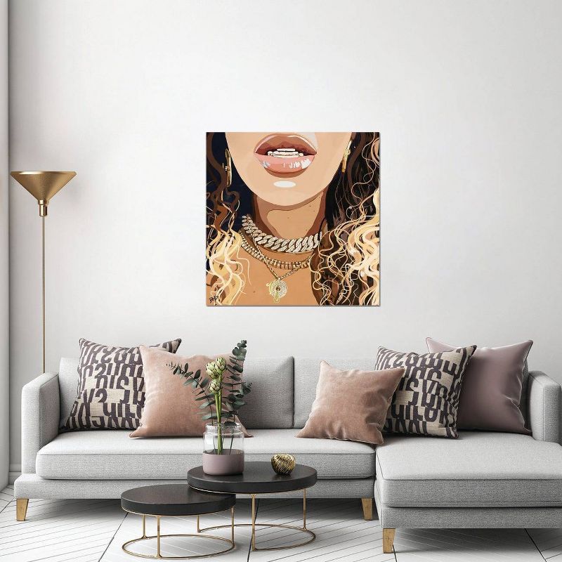 18" x 18" x 0.75" Bey Chains by Bria Nicole Unframed Wall Canvas - iCanvas