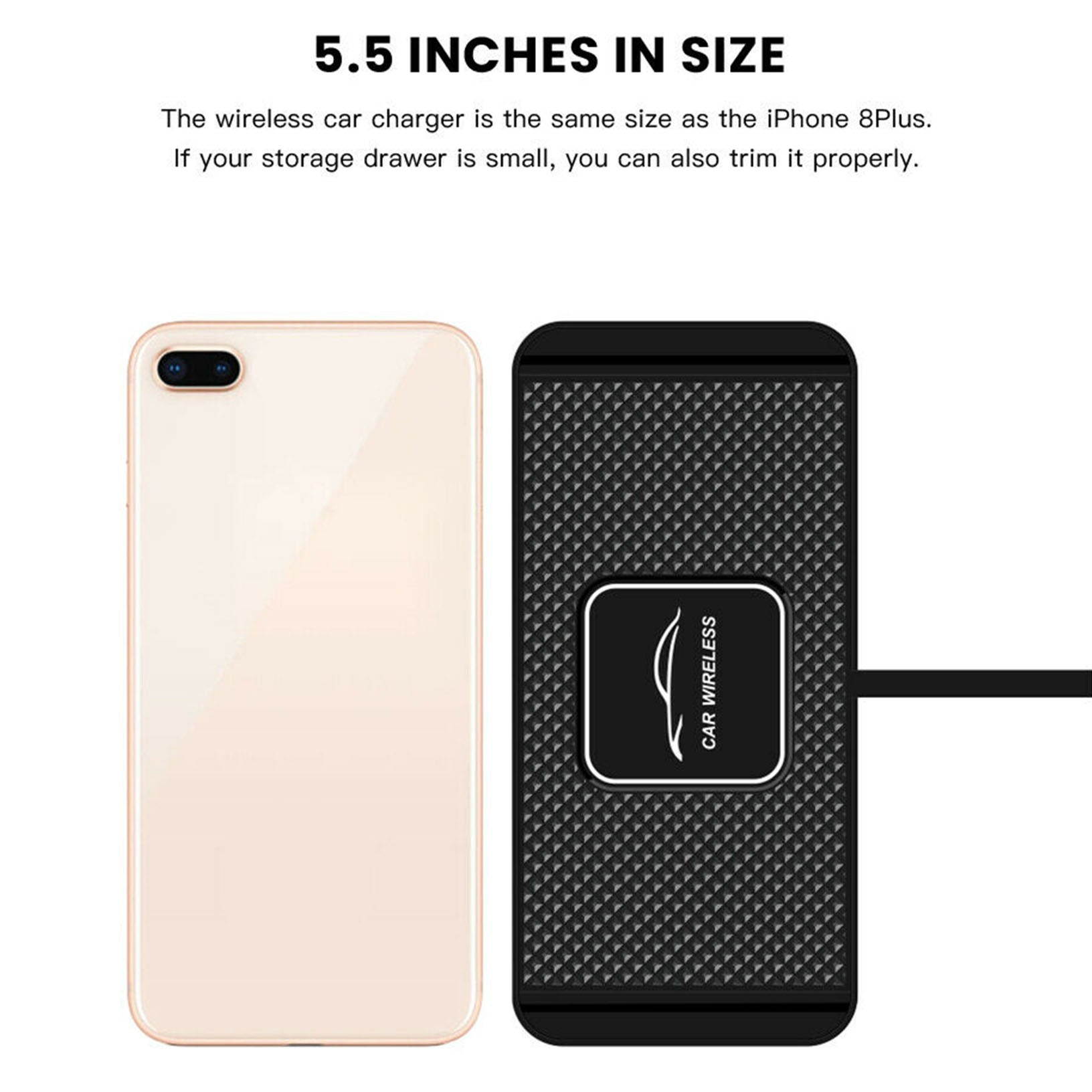 QI wireless Car phone charger fast charging pad mat for iPhone samsung universal