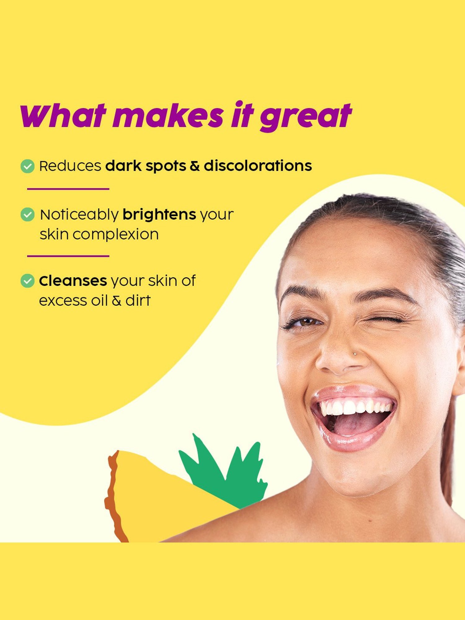 PLIX THE PLANT FIX Pineapple De-Pigmentation Juicy Facewash - 100 ml