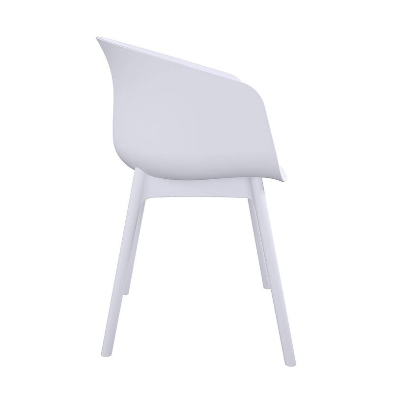 York 2pk XL Indoor/Outdoor Dining Chairs - White - Novogratz