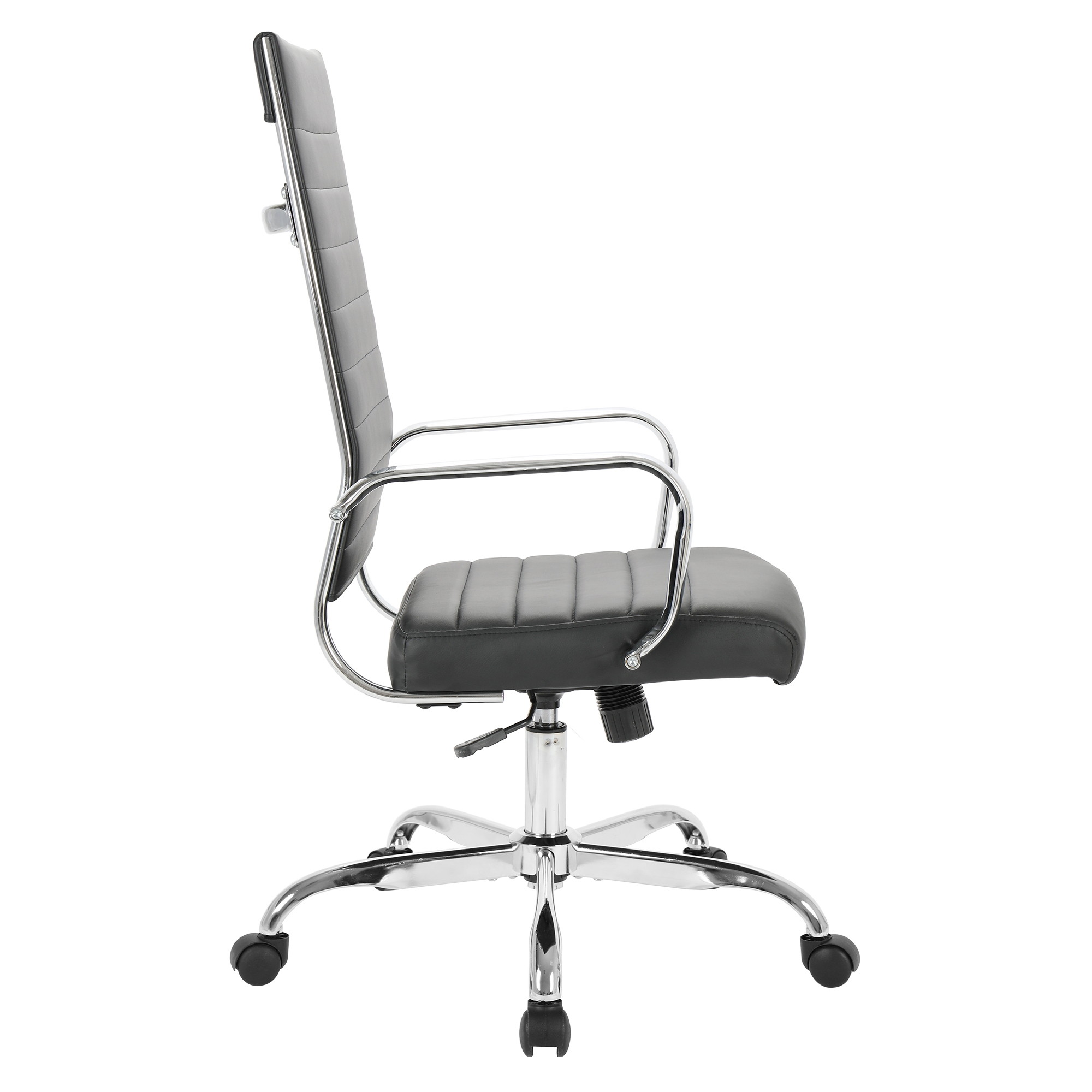 Home Office Chair PU Leather High Back Executive Desk Chair Black