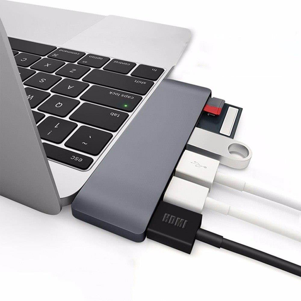USB 3.0 Hub, Portable SuperSpeed 4 Port USB 3.0 Hub with Built-in Cable , USB Extension Multi-function USB Dock Hot Swapping Support for  Mac, PC, USB Flash Drives and Other Devices