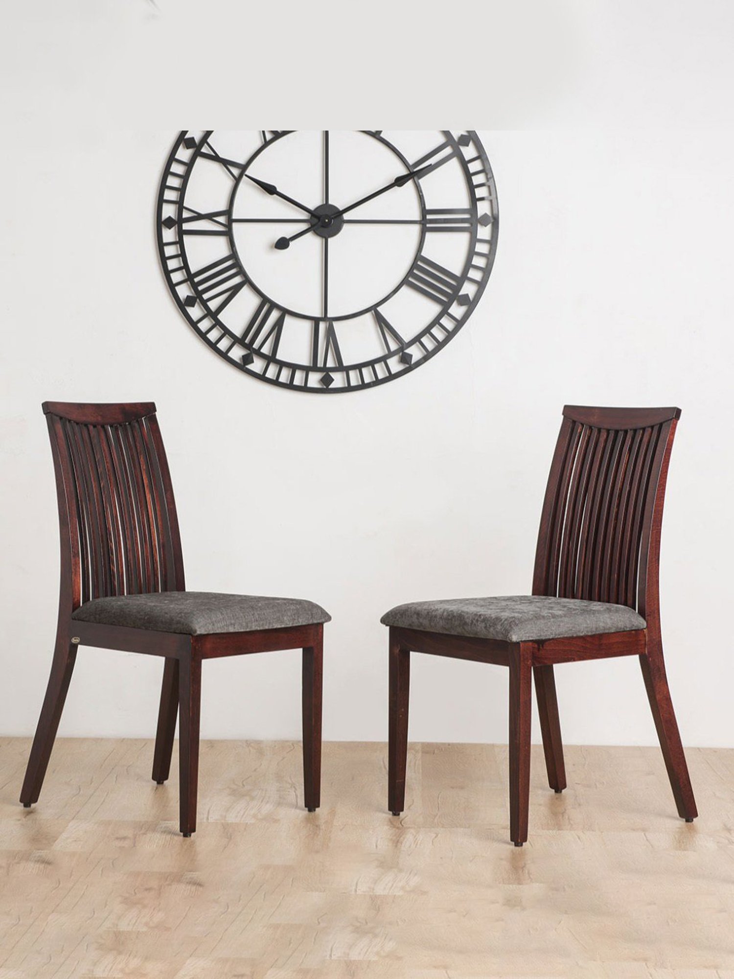 Durian Elanor Modern Brown & Beige Premium Leatherette Dining Chair