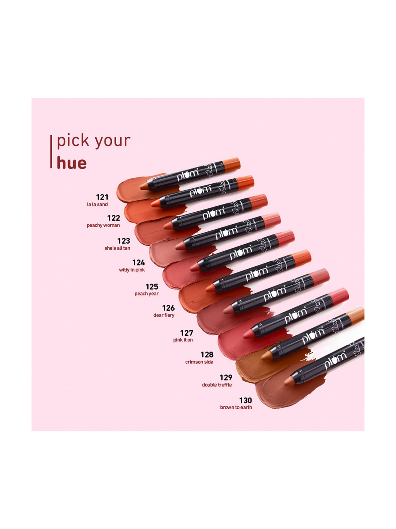 Plum Twist & Go Matte Lipstick Peach Year 125 - 1.8 gm