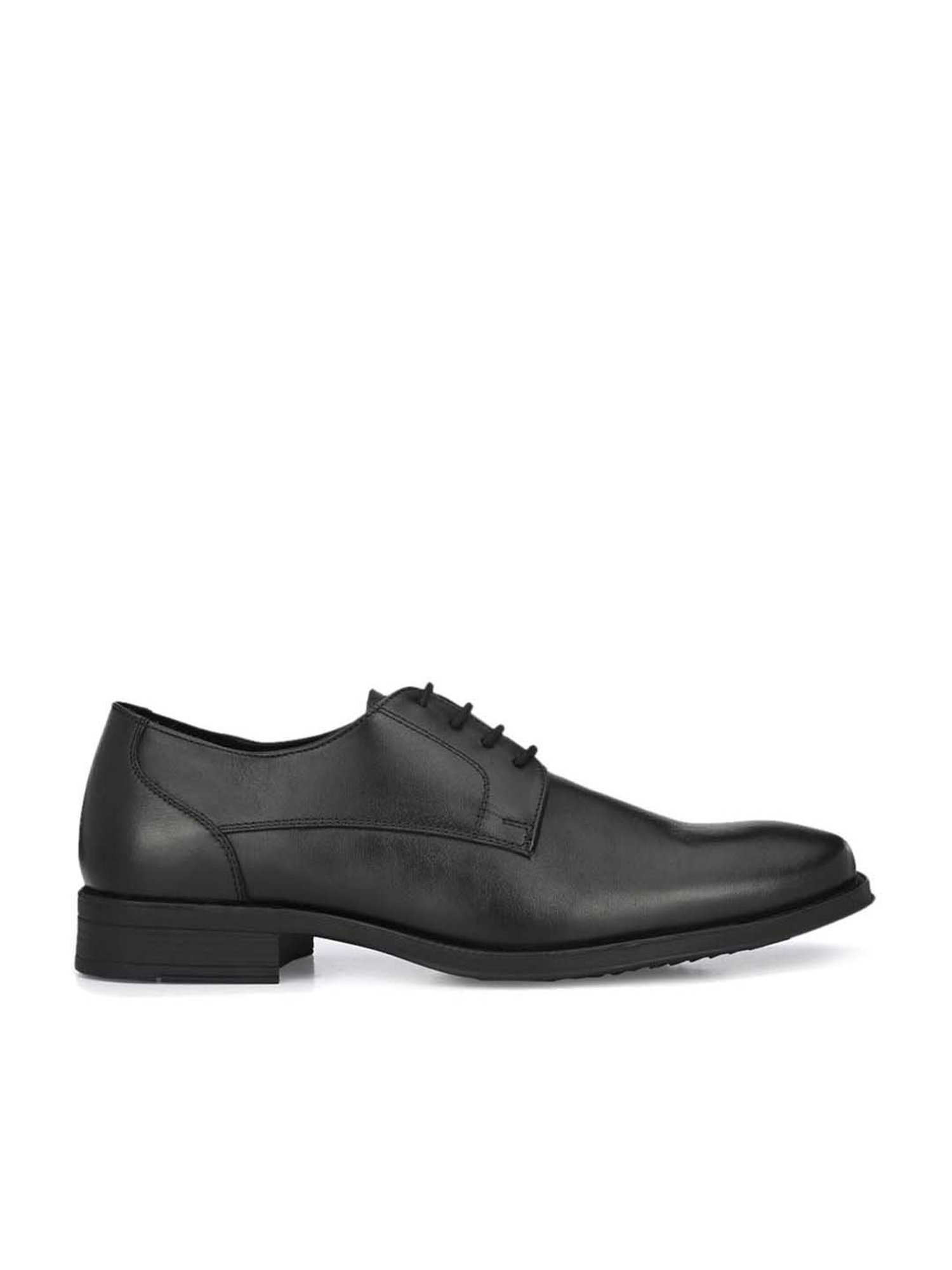 Delize Men's Black Derby Shoes