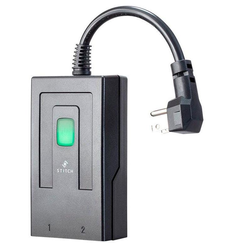 Monoprice Wireless Smart Outdoor Dual Socket - Black, Waterproof, Remote App control, Works With Amazon Alexa And Google Home, No Hub Required