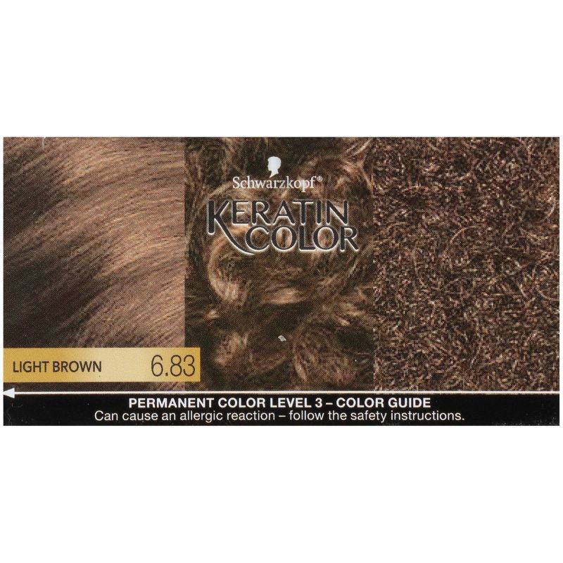 Schwarzkopf Keratin Color Light Brown Permanent Hair Color - 6.2oz