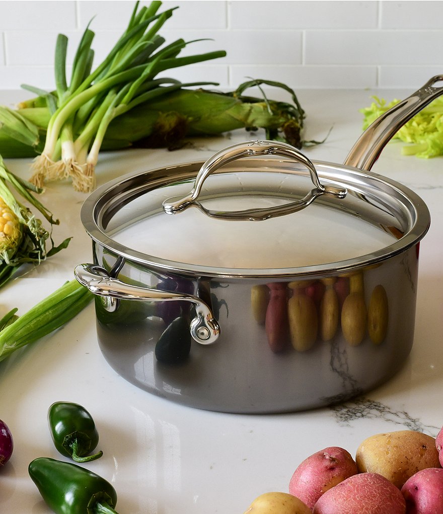 Hestan NanoBond Titanium Stainless Steel Saucepan 4-Quart