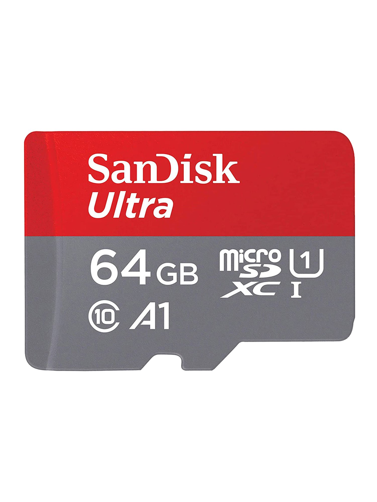 SanDisk Ultra SDSQUA4-064G-GN6MN 64GB MicroSD UHS-I Card - Pack of 2 (Red/Grey)