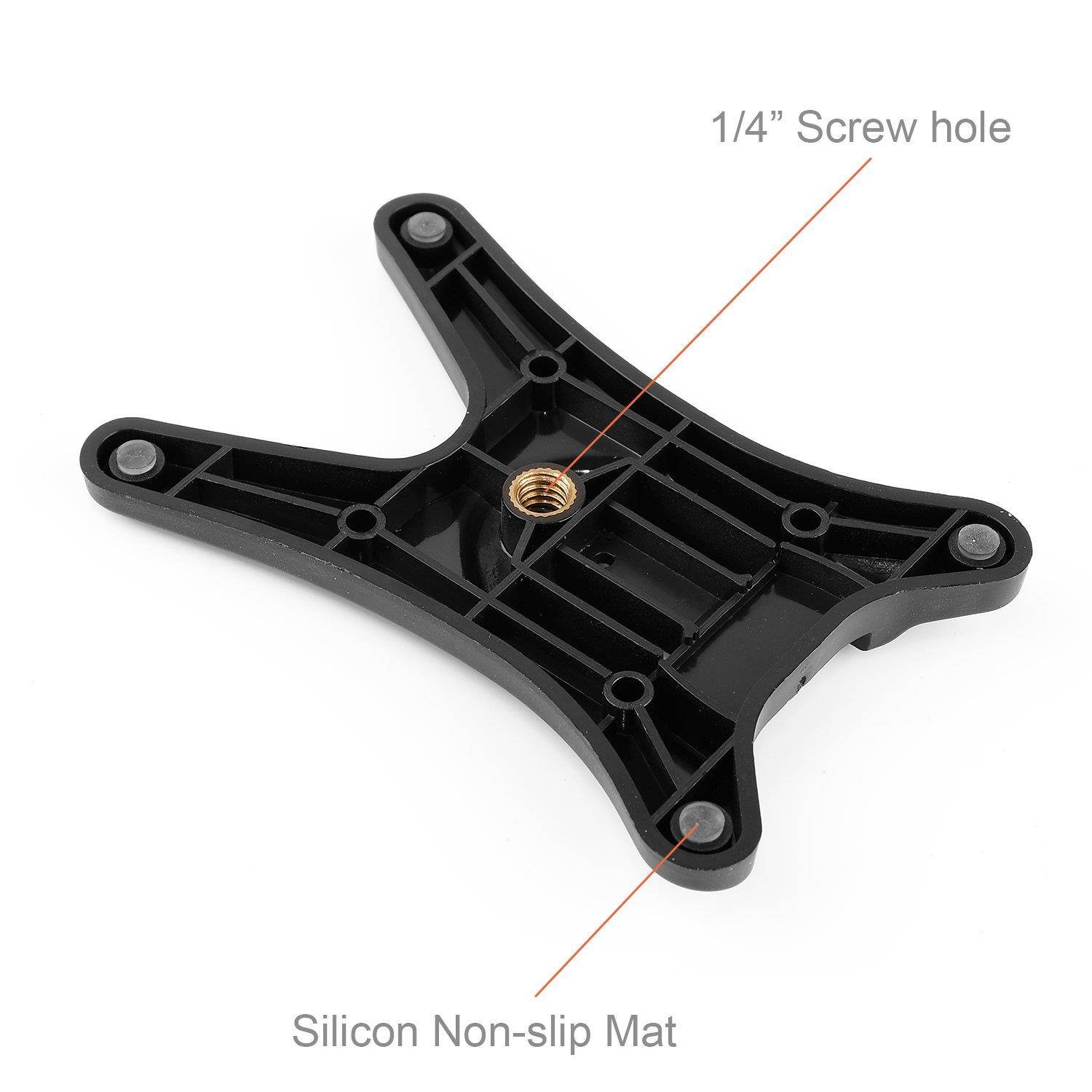 Anwenk Camera Flash Stand Flash Speedlight Hot Shoe Mount Stand with 1/4" Metal Tripod Thread for Flash Speedlight Speedlite Canon Nikon Sigma Olympus Panasonic Pentax 4 Pack