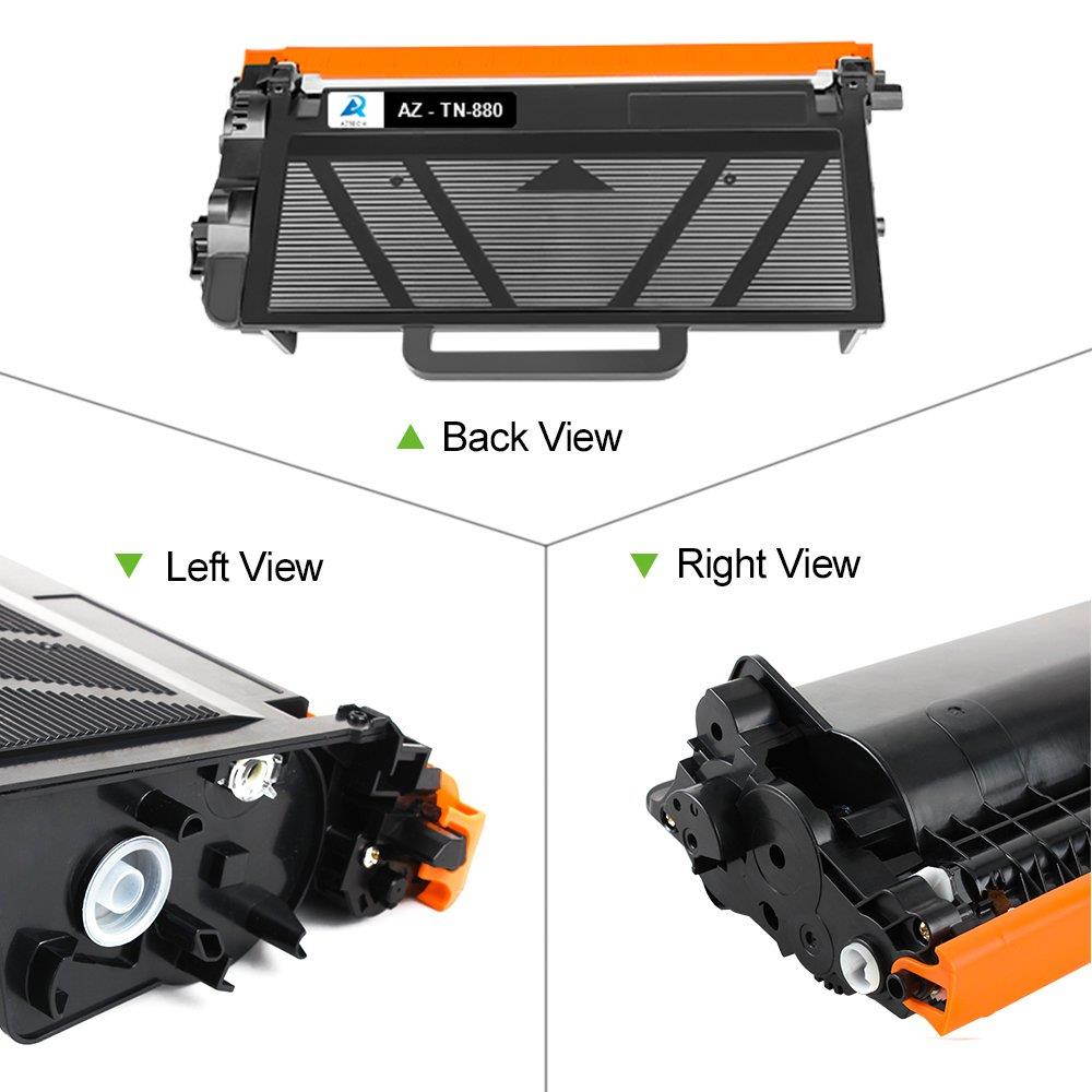 Aztech 4 PK 12,000 High Yield Black Compatible for Brother TN880 TN-880 HLL6200DW Toner Cartridge for Brother HL-L6200DW L6200DW HLL6200DWT MFCL6800DW MFCL6700DW HLL6300DW Toner Brother Laser Printer