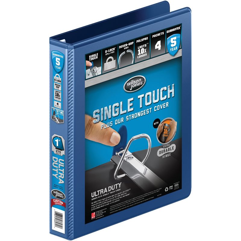 ACCO Brands Corporation D-Ring View Binder UD 1" Navy 86614295