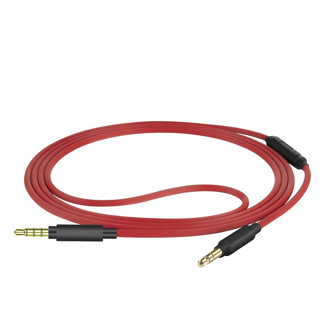 Geekria QuickFit Audio Cable with Mic for SONY MDR-XB950BT, XB650BT, WH-XB900N, WH-H900N, WH-H800 Headphones Cable, 3.5mm Replacement Stereo Cord with Microphone and Volume Control (Red 5.6FT)