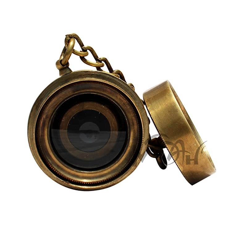 MAH 16 Brass Ship Telescope Stempunk Gift Handheld Pirate Brass Spyglass Telescope Home Decor Pirate Captain Boat C3268