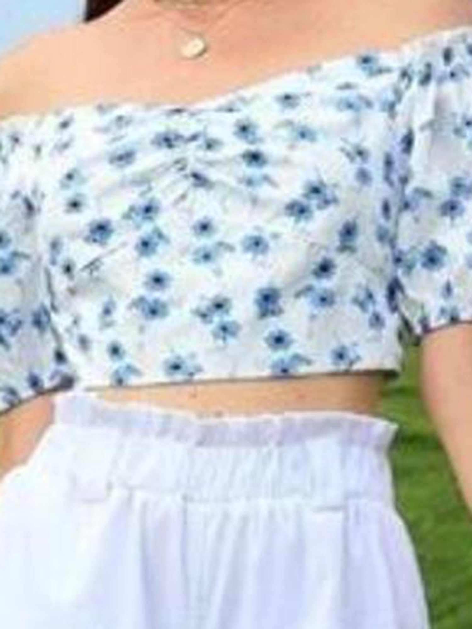 Kotty Multicolor Floral Print Crop Top