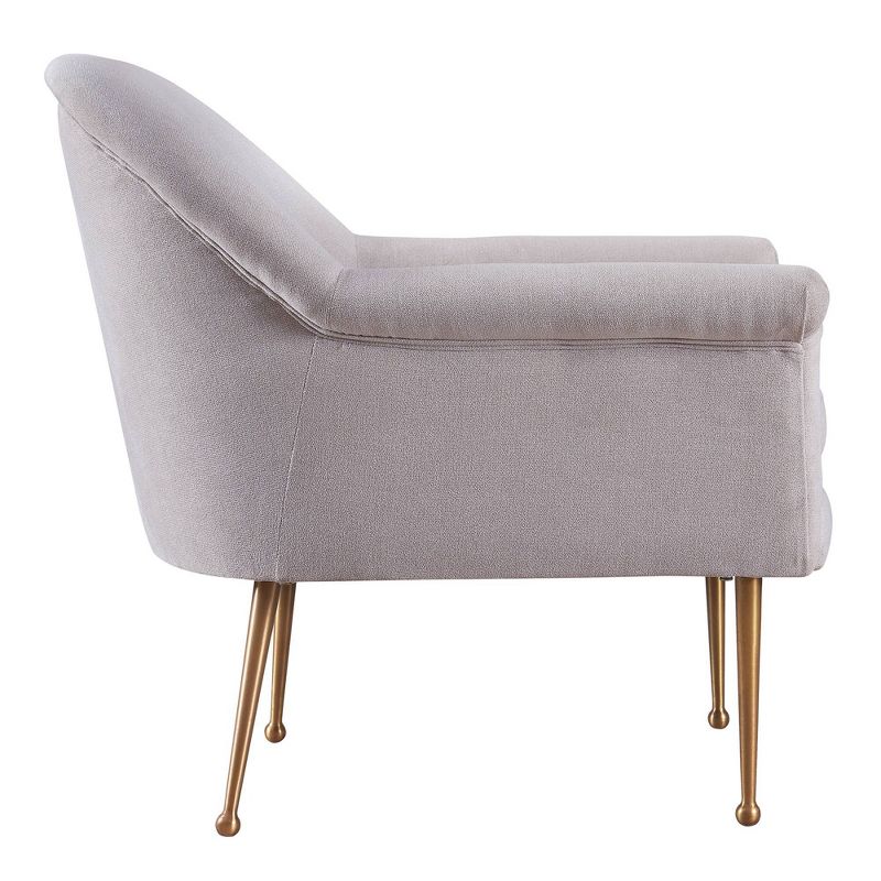 Sonoma Armchair with Metal Stainless Leg Wheat - Versanora