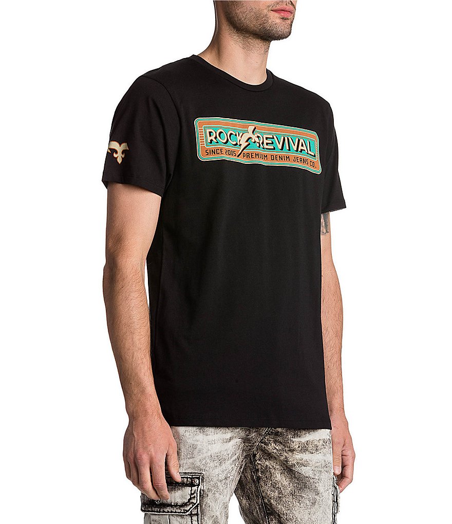 Rock Revival Short-Sleeve Fleur Bolt Graphic T-Shirt