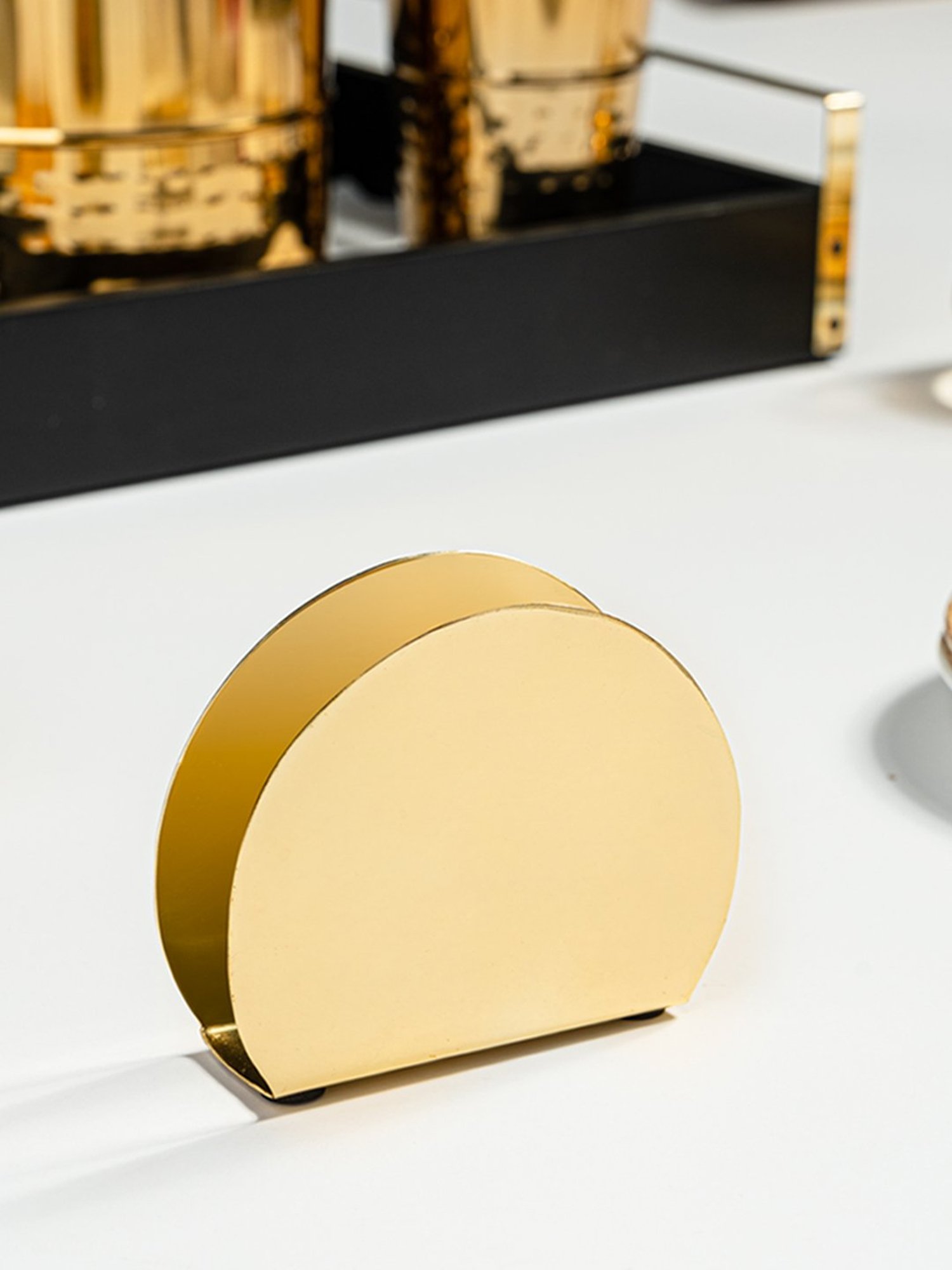 Karo Tapi Printed Multicolor Wood Tissue Box