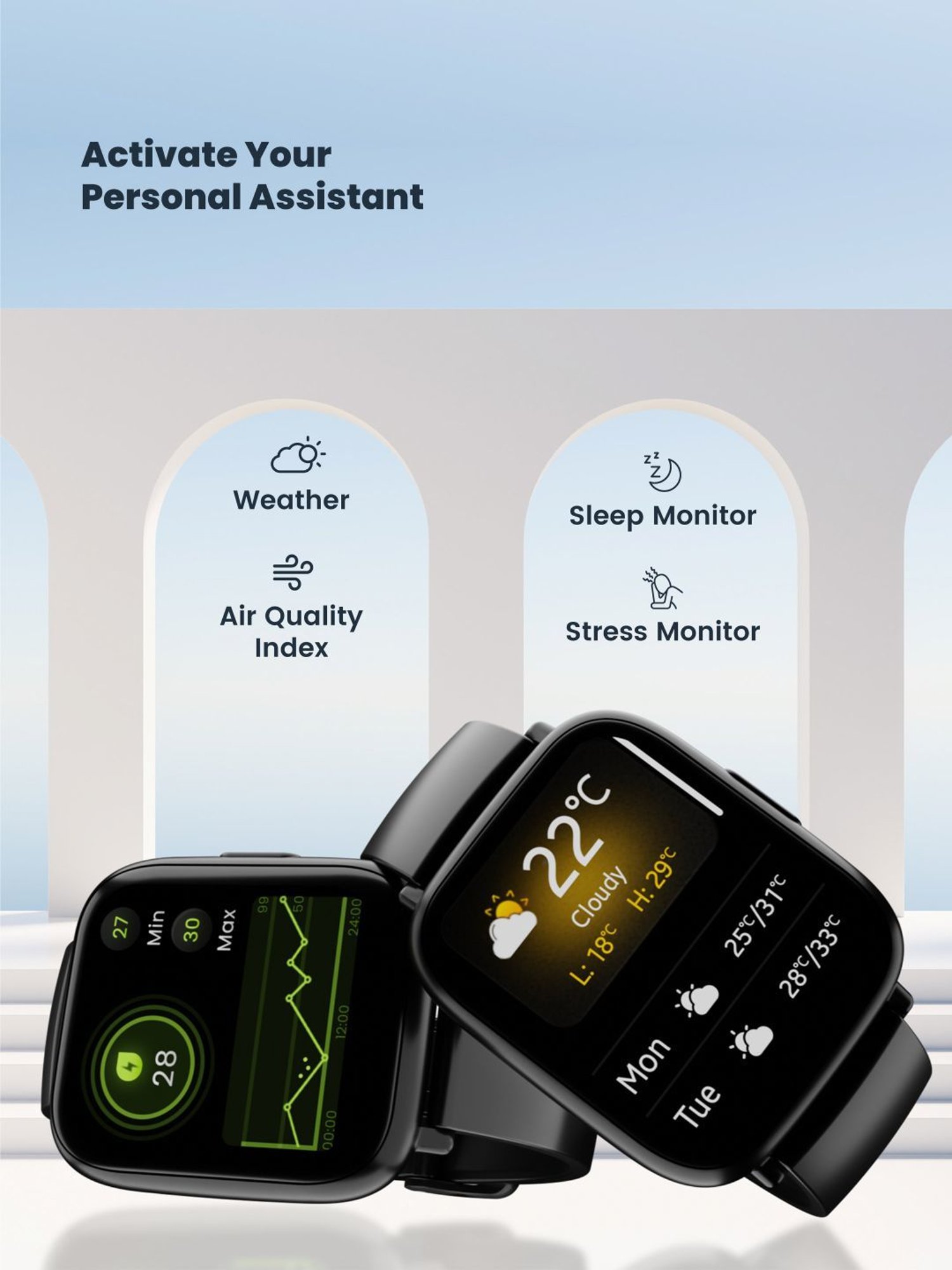 I Kall W1 Smartwatch (Black)